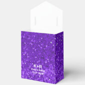 Tiefrosa Glamour Faux-Glitter-Muster Geschenkboxen Geschenkschachtel (Offen)