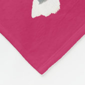 Tiefrosa John-Farbstoff-Seemöwe-Fleece-Decke Fleecedecke (Ecke)