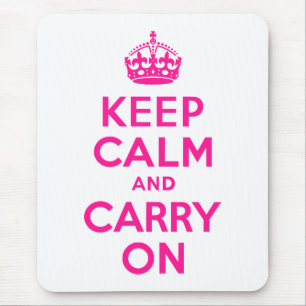 Tiefrosa Keep Calm and Carry On Mousepad