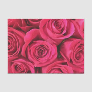 Tiefrosa Rosen des rosigen Vintagen Seidenpapier