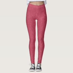Tiefrosa strukturiertes, wirbelndes Muster Leggings