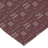 Tiefrot | Merry & Bright | Joy, Joy, Joy, Großer Tischläufer (Ecke)