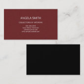 Tiefrot Visitenkarte (Vorne/Hinten)