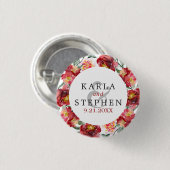 Tiefrote Gartenrahmen für Blume Button (Vorne & Hinten)