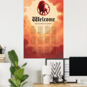 Tiefrote Glut – Der Löwe des brennenden Schicksals Poster (Heimbüro)