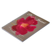 Tiefrote Rosen-Gebets-Zeitschrift Notizblock (Linke Seite)