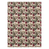 Tiefrote Rosen mit dunkelgrünen Blättern Tischdecke (Vorderseite)
