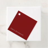 Tiefrote, schlichte, elegante, professionelle Mode Geschenkanhänger (Beispiel)
