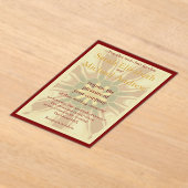 Tiefrote Sternenexplosion Design | Opulente modern Acryleinladungen (Ablage )