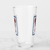 Tiefroter Hummer Glas (Rechts)