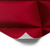 Tiefrotes gequiltetes Leder Muster Poster (Ecke)