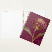 Tiefrotes Gold-Botanik-Blumenlinienwerk Planer (Anzeige)