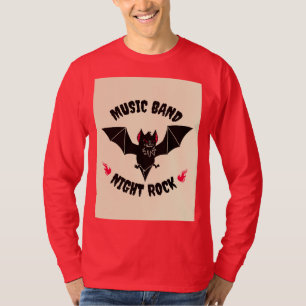 Tiefrotes Hemd mit langen Ärmeln Klassischer, lä T-Shirt