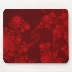 Tiefrotes Seepferdchen-Herd-Mauspad Mousepad