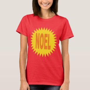 Tiefrotes T-Shirt für Damen SOLEIL NOEL