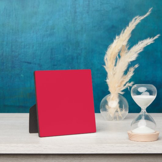 Tiefrotes Tischplakette – Anpassbar Fotoplatte (InSitu)