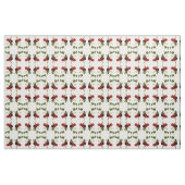 Tiefrotes Vintages Rosenmalen Stoff (Yard (91,4 cm))