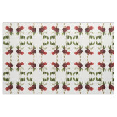 Tiefrotes Vintages Rosenmalen Stoff (Fat Quarter (45,7 x 55,9 cm))