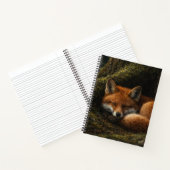 Tiefschlaf im Wald | Red Fox Art | Notizbuch (Innenseite)