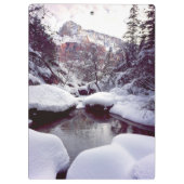 Tiefschnee in den mittleren Emerald Pools Klemmbrett (Rückseite)