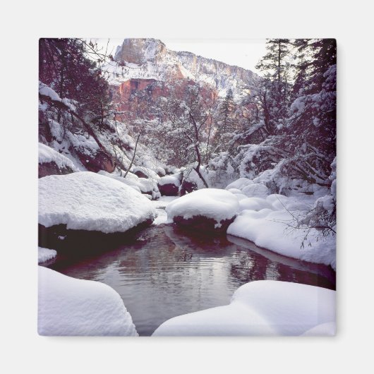 Tiefschnee in den mittleren Smaragdpools Magnet (Vorne)