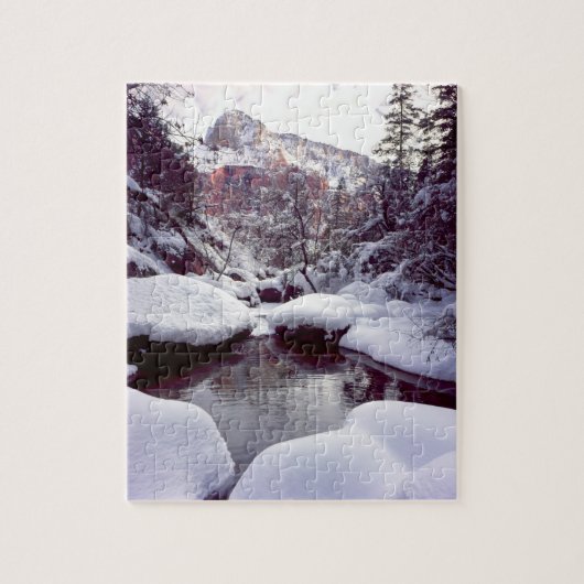 Tiefschnee in den mittleren Smaragdpools Puzzle (Vertikal)