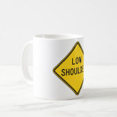 Tiefschulter-Straßenschild Kaffeetasse (Vorderseite Links)