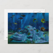 Tiefsee 3D Digital Postkarte (Vorne/Hinten)