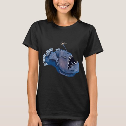 Tiefsee-Anglerfisch T-Shirt (Vorderseite)
