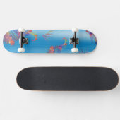 Tiefsee - cooles und schönes Design - Skateboard (Horizontal)