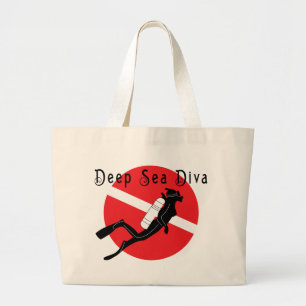 Tiefsee-Diva Jumbo Stoffbeutel