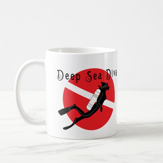 Tiefsee-Diva Kaffeetasse (Links)