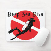 Tiefsee-Diva Mousepad (Mit Mouse)