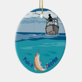 Tiefsee-Fischen Keramik Ornament (Rechts)