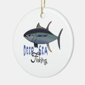 TIEFSEE-FISCHEN KERAMIKORNAMENT (Links)