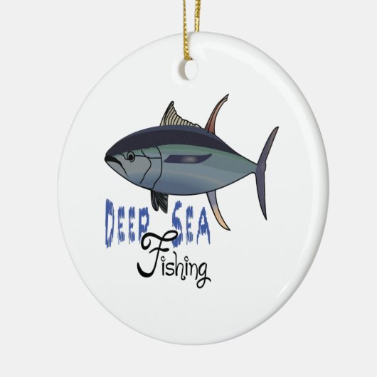 TIEFSEE-FISCHEN KERAMIKORNAMENT (Links)