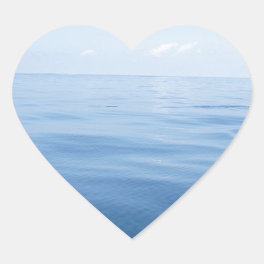 Tiefsee Herz-Aufkleber (Vorderseite)