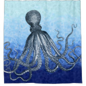 Tiefsee-Krake Duschvorhang (Vorderseite)