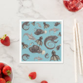 Tiefsee-Kreaturen Serviette (Beispiel)