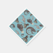 Tiefsee-Kreaturen Serviette (Ecke)