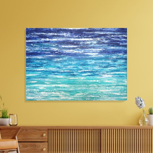 Tiefsee Leinwanddruck (Insitu (Wohnzimmer))