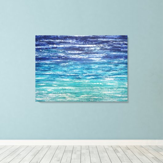 Tiefsee Leinwanddruck (Insitu (Holzboden))