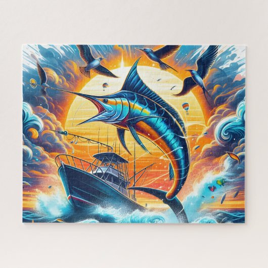 Tiefsee-Marlin Puzzle (Horizontal)
