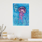 Tiefsee-Medusa Print Poster (Küche)