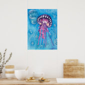 Tiefsee-Medusa Print Poster (Küche)