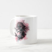 Tiefsee-Meerjungfrau Kaffeetasse (Vorderseite Links)