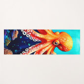 Tiefsee-Octopus-Glow-Design Yogamatte (Vorderseite (Horizontal))