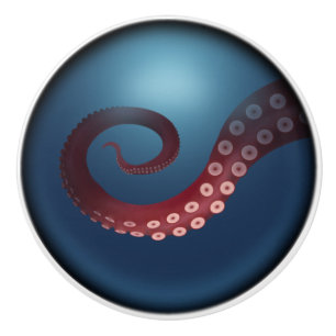Tiefsee-Oktopus Steampunk Nautische Fantasie Keramikknauf