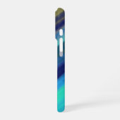 Tiefsee-Ozean Blautöne iPhone Hülle (Linke Seite)