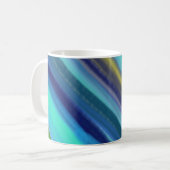 Tiefsee-Ozean Blautöne Kaffeetasse (Vorderseite Links)